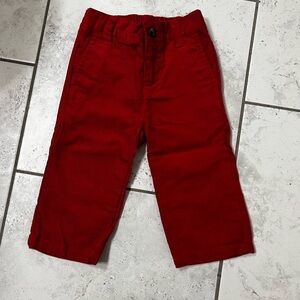 Janie and Jack Red Corduroy Pants